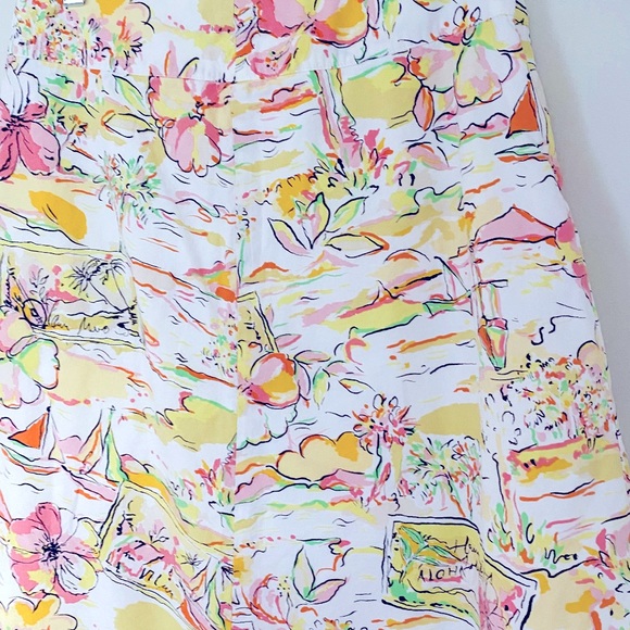 EXPRESS Aloha Hawaiian A-line skirt size 6 - Picture 8 of 9